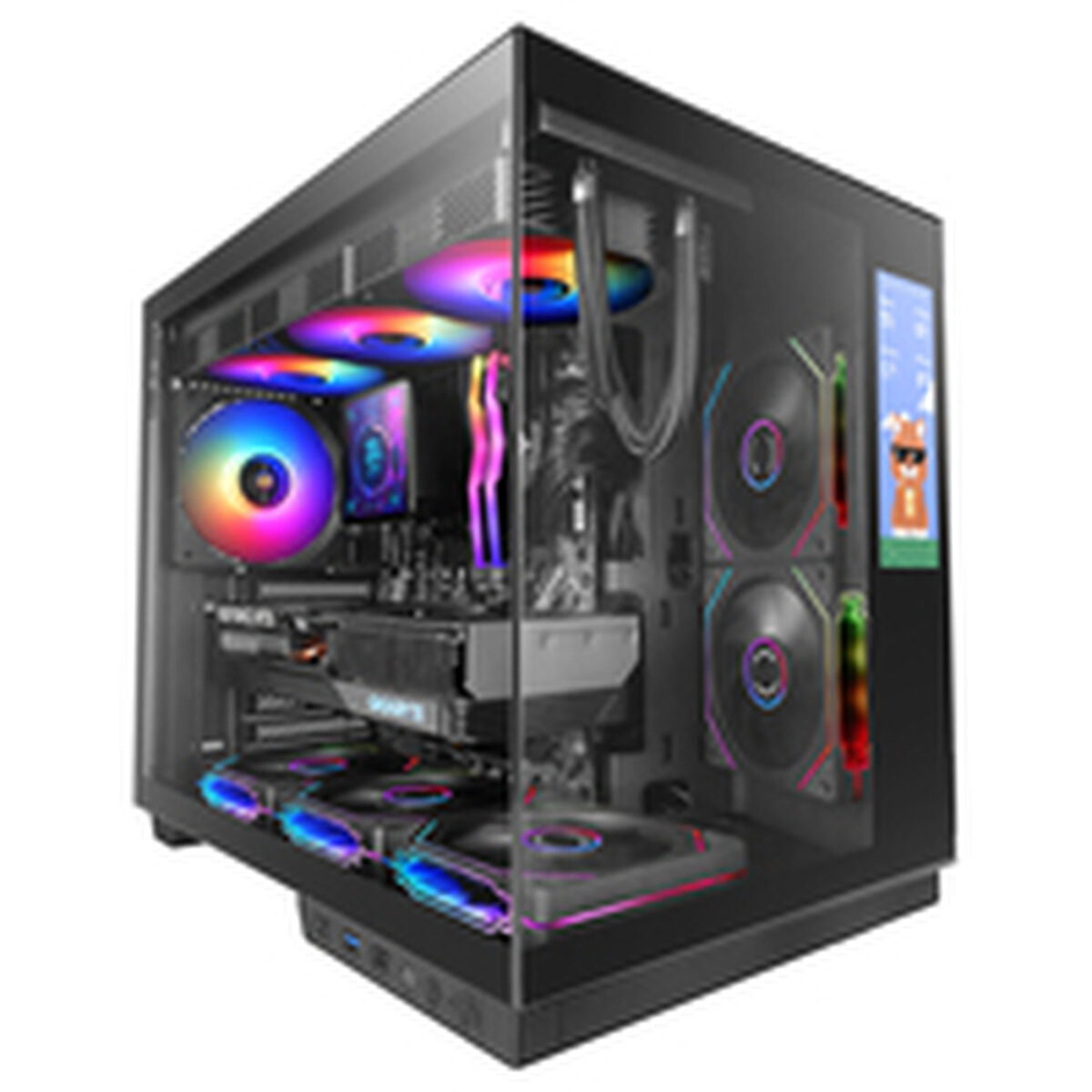 Mars Gaming MCMIRAGE ATX Semi-Tower Gehäuse Schwarz - Sanden-Store