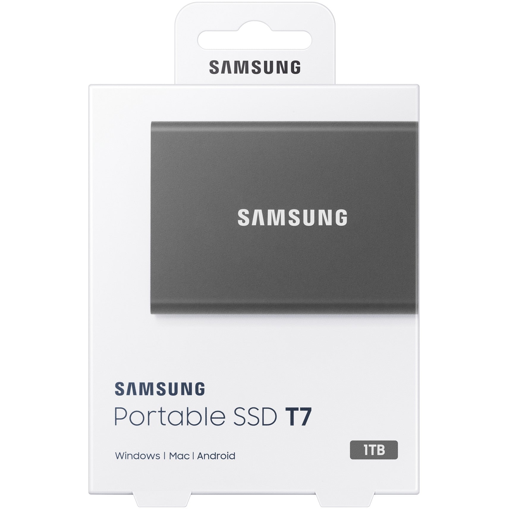 1TB Samsung Portable T7 USB 3.2 Gen2 Titan Gray retail - Sanden-Store