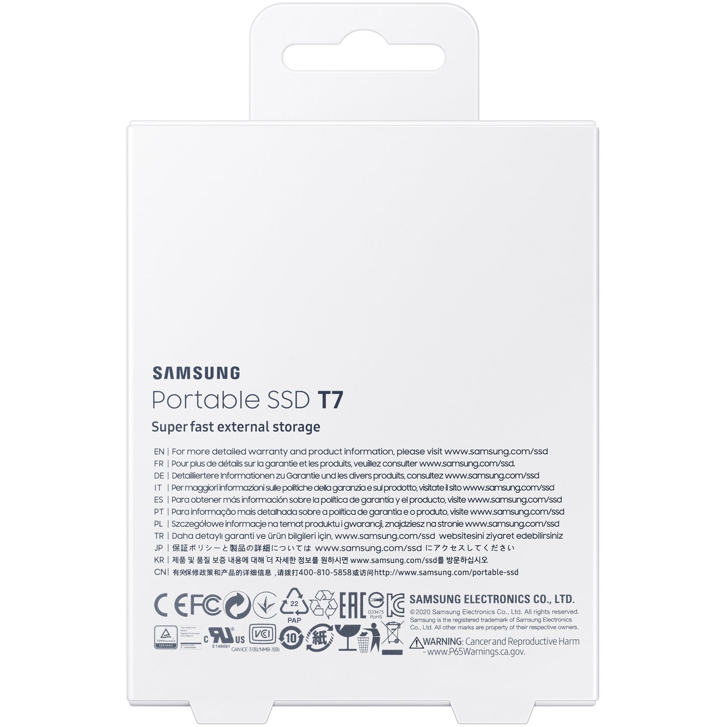 1TB Samsung Portable T7 USB 3.2 Gen2 Titan Gray retail - Sanden-Store