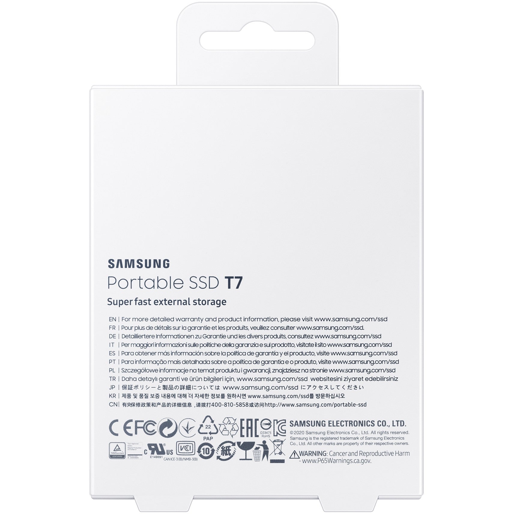 1TB Samsung Portable T7 USB 3.2 Gen2 Titan Gray retail - Sanden-Store