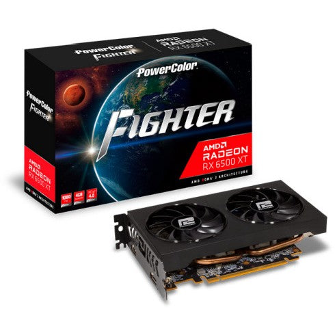 PowerColor Fighter RX 6500 XT 4GB GDDR6 – Kompakte Gaming-Power - Sanden-Store