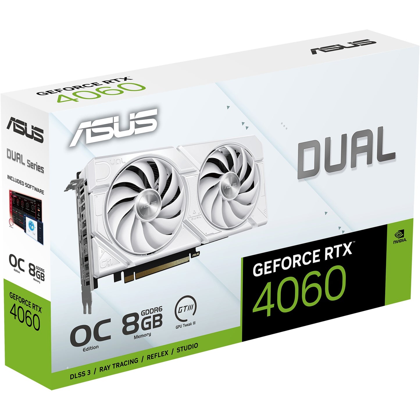 ASUS DUAL RTX 4060 O8G EVO White – Stylische Gaming-Power in Weiß - Sanden-Store