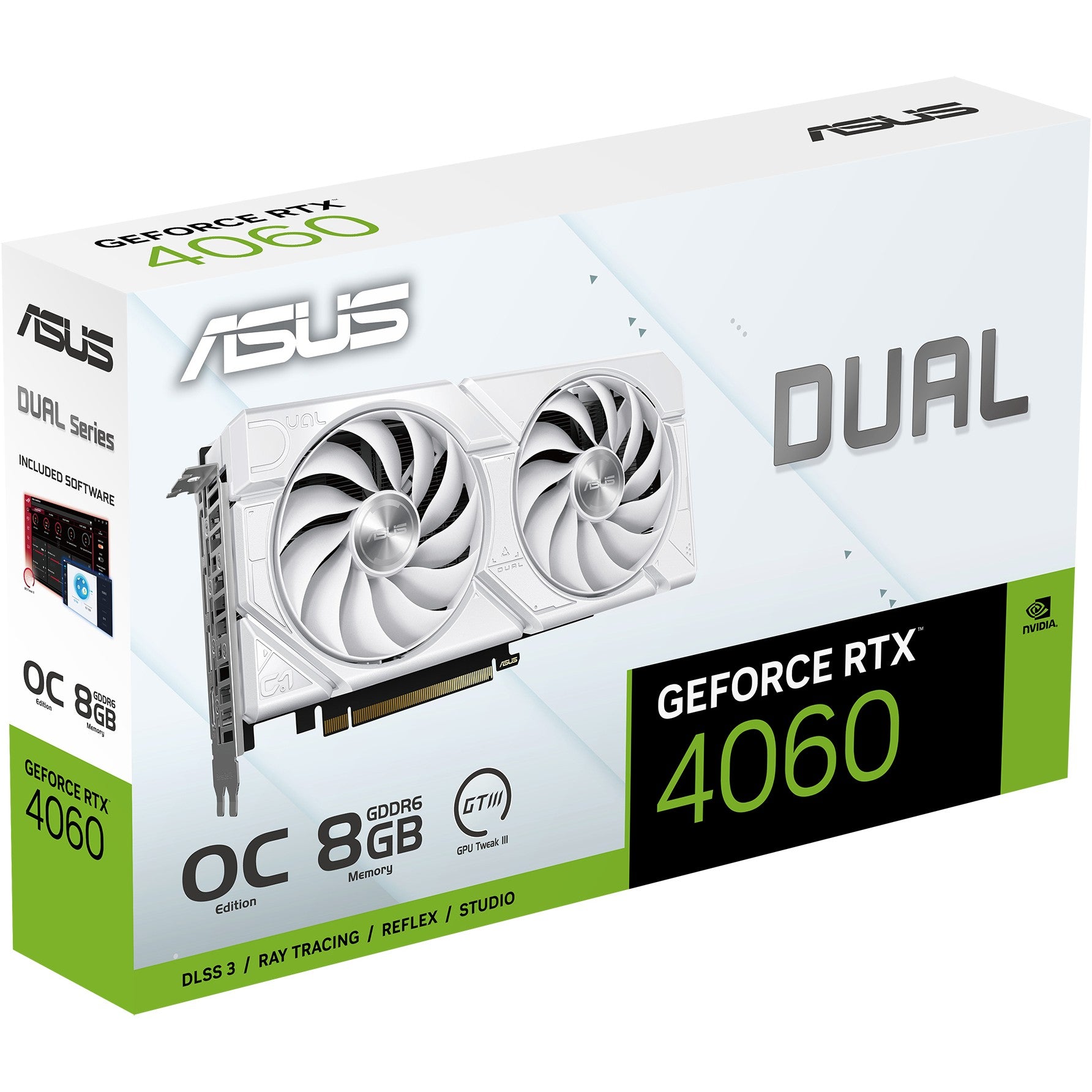 ASUS DUAL RTX 4060 O8G EVO White – Stylische Gaming-Power in Weiß - Sanden-Store