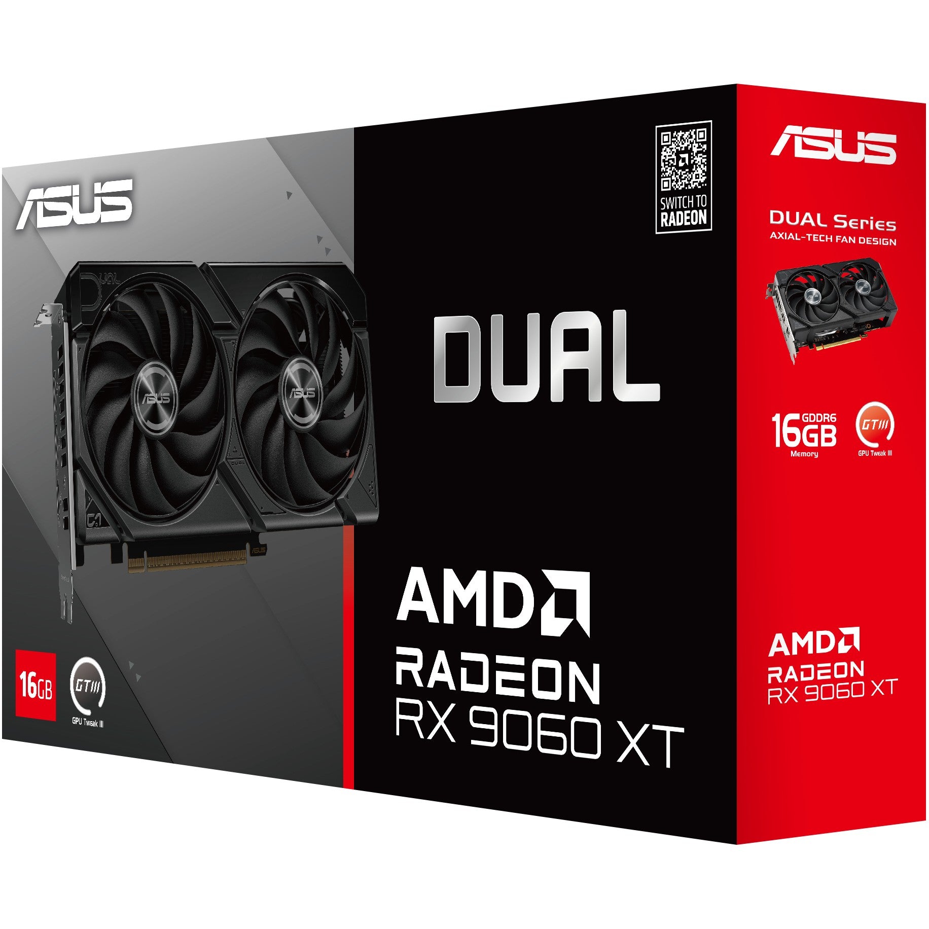 ASUS DUAL RX 9060 XT 16GB GDDR6 – High-End Gaming-Grafikkarte - Sanden-Store