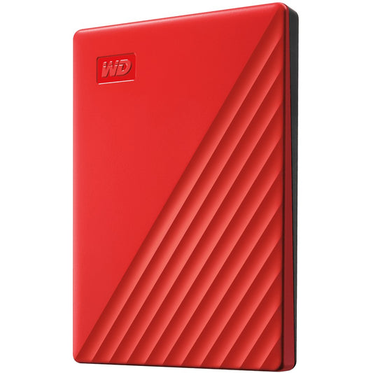 WD My Passport 4 TB – Externe 2,5" Festplatte USB 3.0/2.0 (Rot) - Sanden-Store