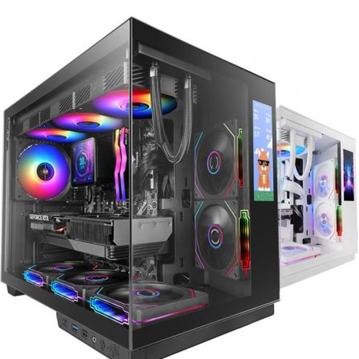 Mars Gaming MCMIRAGE ATX Semi-Tower Gehäuse Schwarz - Sanden-Store
